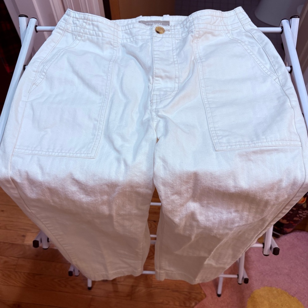 Everlane The Organic Straight Leg Crop Hi-Rise Pant - Picture 2 of 9